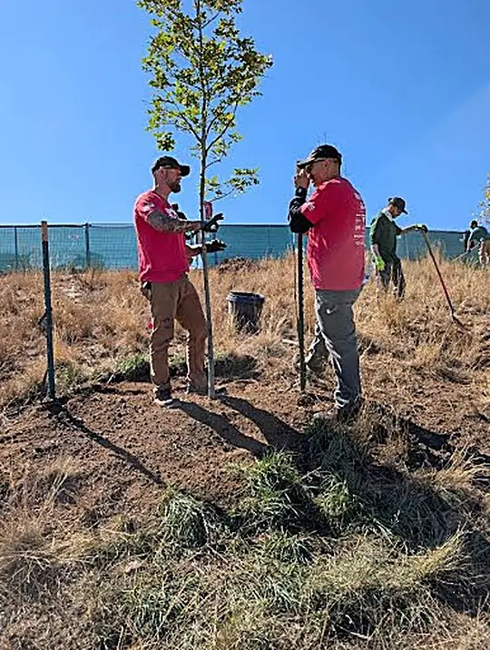 Alpha Sierra volunteering at the Saluting Branches veterans tree-care event